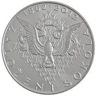 Stříbrná mince 200 Kč - 150. výročí založení Sokola provedení standard (ČNB 2012)