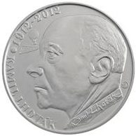 Stříbrná mince 200 Kč - 100. výročí narození Kamila Lhotáka provedení standard (ČNB 2012)