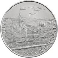 Stříbrná mince 200 Kč - 100. výročí narození Kamila Lhotáka provedení proof (ČNB 2012)