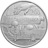 Stříbrná mince 200 Kč - 250. výročí narození Aloyse Klara provedení proof (ČNB 2013)