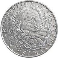 Stříbrná mince 200 Kč - 450. výročí narození Kryštofa Haranta z Polžic a Bezdružic standard (ČNB 2014)