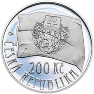 Stříbrná mince 200 Kč - 100. výročí založení československých legií provedení proof (ČNB 2014)
