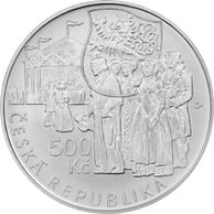 Stříbrná mince 500 Kč - 250. výročí narození Václava Tháma provedení proof (ČNB 2015)