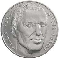 Stříbrná mince 200 Kč - 100. výročí narození Josefa Bicana provedení standard (ČNB 2013)