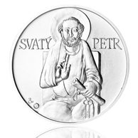 Stříbrná medaile Apoštolové - Svatý Petr provedení standard (ČM 2011)