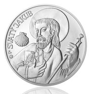 Stříbrná medaile Apoštolové - Svatý Jakub provedení standard (ČM 2013)
