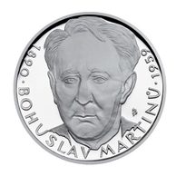 Stříbrná medaile Bohuslav Martinů provedení proof (ČM 2009)