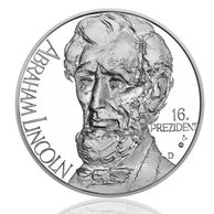 Stříbrná medaile Abraham Lincoln provedení proof (ČM 2011)