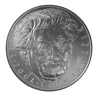 Stříbrná mince 200 Kč - 150. výročí narození Leoše Janáčka provedení proof (ČNB 2004)
