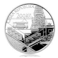 Stříbrná mince 200 Kč - 125. výročí Zemské jubilejní výstavy provedení proof (ČNB 2016)