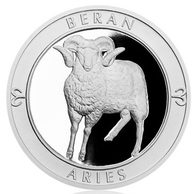 Stříbrná medaile Znamení zvěrokruhu - Beran provedení proof (ČM 2017)