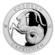 Stříbrná medaile Znamení zvěrokruhu - Kozoroh provedení proof (ČM 2017)