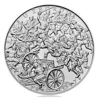 Stříbrná mince 500 Kč - 100. výročí bitvy u Zborova provedení standard (ČNB 2017)