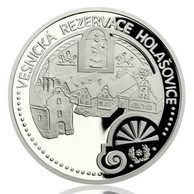 Platinová uncová mince UNESCO - Holašovice provedení proof (ČM 2017)