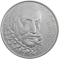 Stříbrná mince 200 Kč - 400. výročí úmrtí Petra Voka z Rožmberka provedení standard (ČNB 2011)