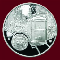 Stříbrná medaile Těšínské tramvaje provedení proof (GT 2012)