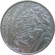 Stříbrná mince 200 Kč - 150. výročí narození Alfonse Muchy provedení proof (ČNB 2010)
