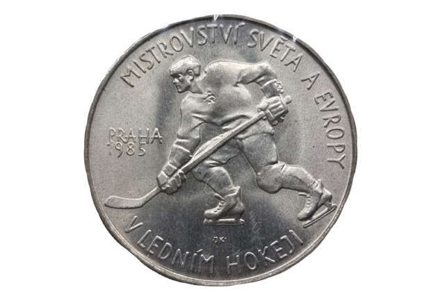 100 Kčs MS v ledním hokeji (1985) (Wč.168)