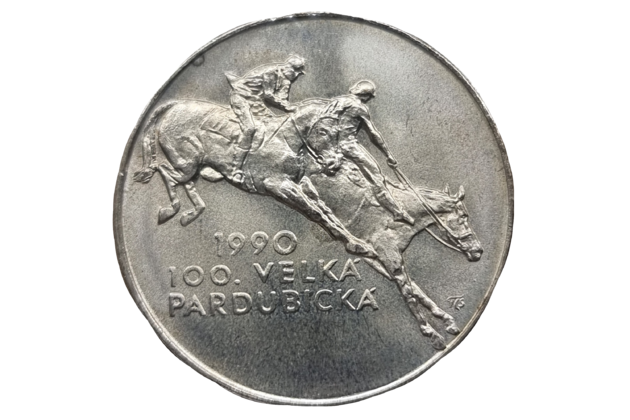 100 Kčs 100. Velká pardubická (1990) (Wč.190)