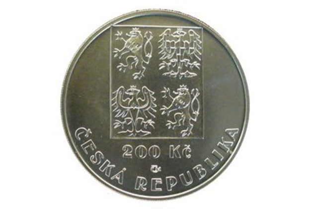 Stříbrná mince 200 Kč - 100. výročí založení Českého fotbalového svazu provedení proof (ČNB 2001)