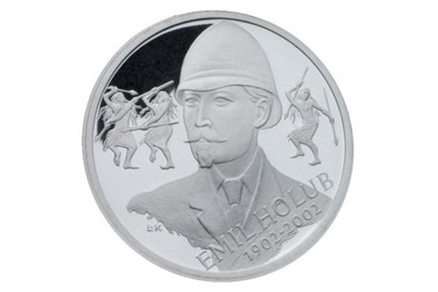 Stříbrná mince 200 Kč - 100. výročí úmrtí Emila Holuba provedení standard (ČNB 2002)