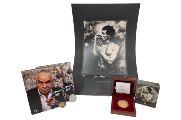 Jan Saudek „90“ exklusivní medailérský set s grafickým listem