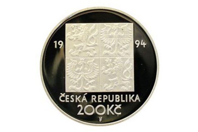 Stříbrná mince 200 Kč - Ochrana a tvorba životního prostředí provedení proof (ČNB 1994)