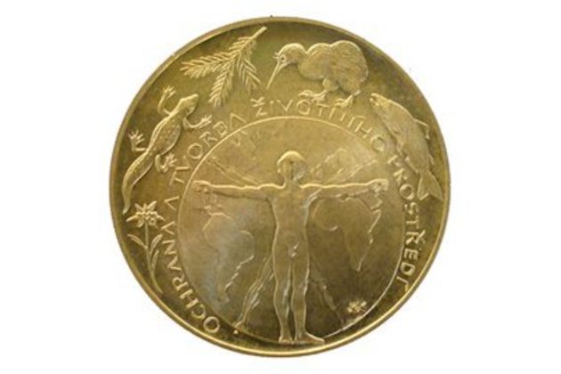 Stříbrná mince 200 Kč - Ochrana a tvorba životního prostředí provedení standard (ČNB 1994)
