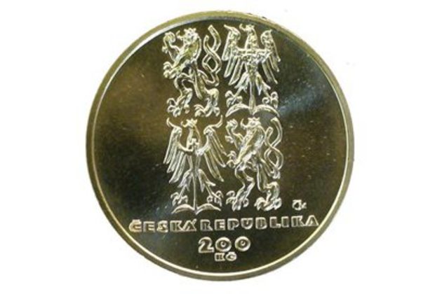 Stříbrná mince 200 Kč - 50. výročí založení NATO provedení proof (ČNB 1999)