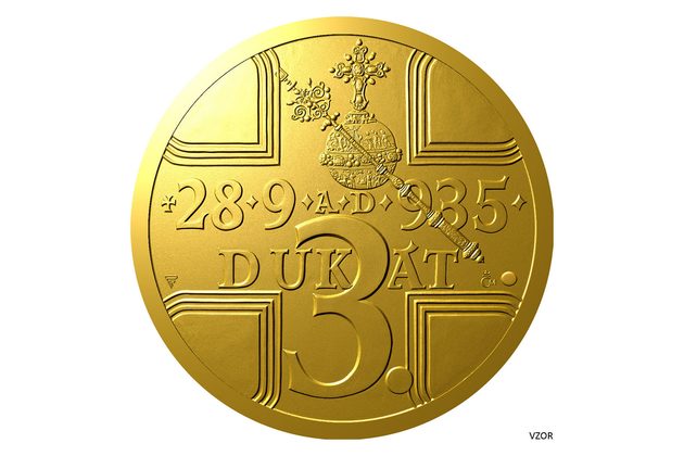 Zlatý 3-dukát sv. Václava se zlatým certifikátem - ak. mal. Vladimír Pavlica proof (ČM 2025)