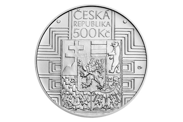 Stříbrná mince 500 Kč - 100. výročí schválení československé ústavy a vzniku Ústavního soudu standard (ČNB 2020)