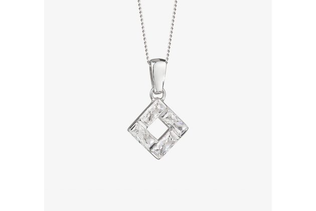 Stříbrný přívěsek s řetízkem Dreaming s kubickou zirkonií Preciosa, krystal (5075 00)