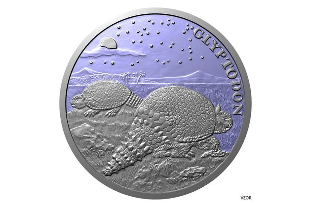 Stříbrná mince Doba ledová - Pásovec standard (ČM 2026) 