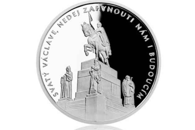 Stříbrná medaile Příběhy naší historie - Svatý Václav proof (ČM 2018)