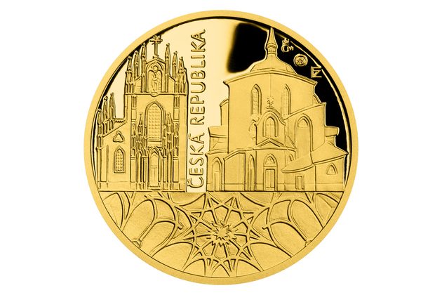 Zlatá půluncová medaile Jan Blažej Santini-Aichel  proof (ČM 2023)  