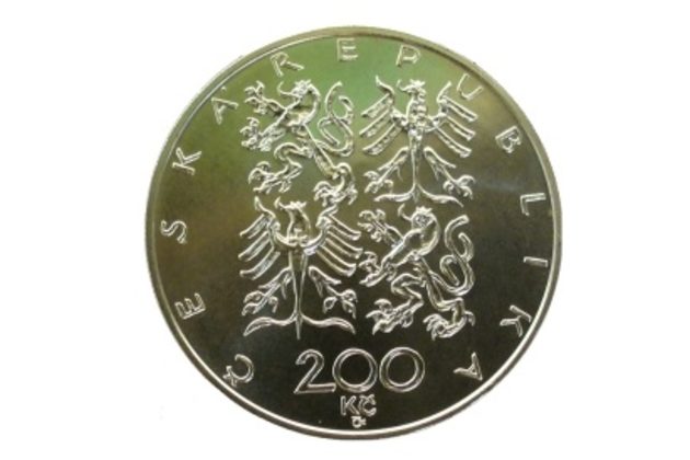 Stříbrná mince 200 Kč - 100. výročí České amatérské atletické unie a konání nejstaršího běhu Běchovice - Praha standard (ČNB 1997) 