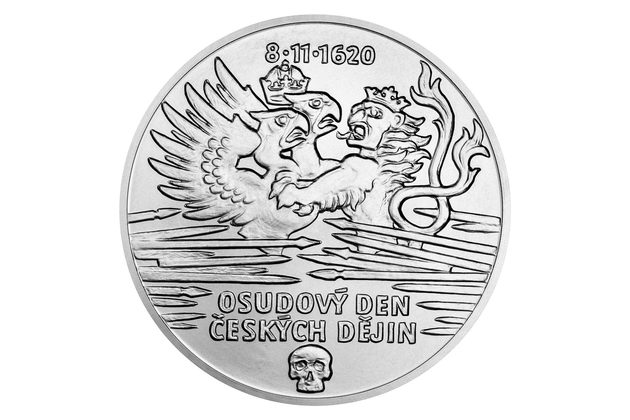 Stříbrná medaile 10 oz Bitva na Bílé hoře standard (ČM 2020)