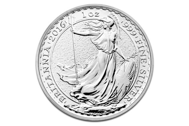 Stříbrná uncová mince Britannia - 2 Pounds Elisabeth II  provedení proof (2016)