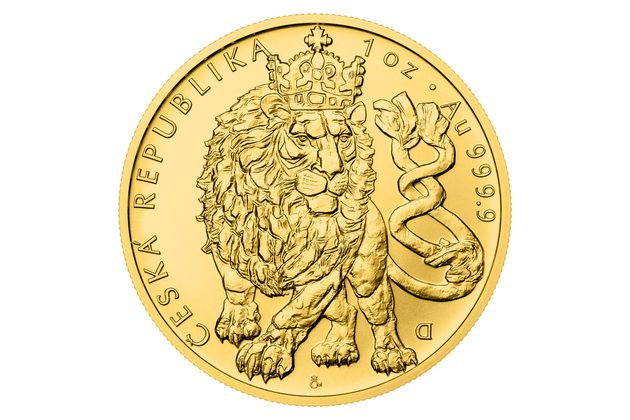 Zlatá uncová investiční mince Český lev standard (ČM 2026)