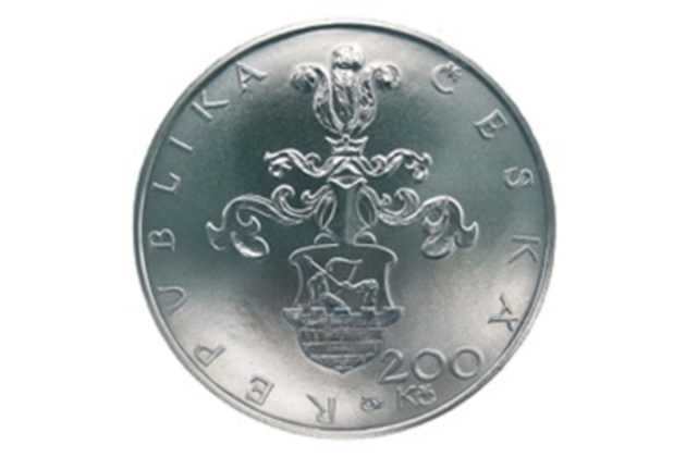 Stříbrná mince 200 Kč - 450. výročí narození Mikuláše Dačického z Heslova provedení standard (ČNB 2005)