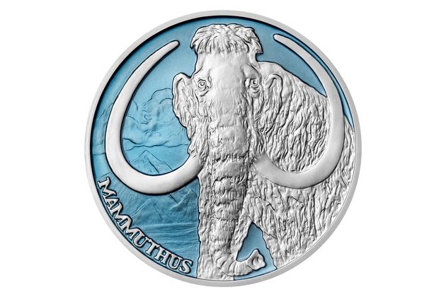 Stříbrná mince Doba ledová - Mamut standard (ČM 2025)