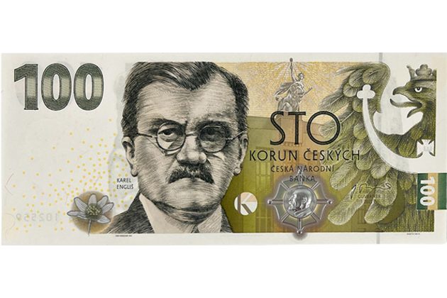 Pamětní bankovka 100 Kč 2022 Karel Engliš (ČNB 2022)