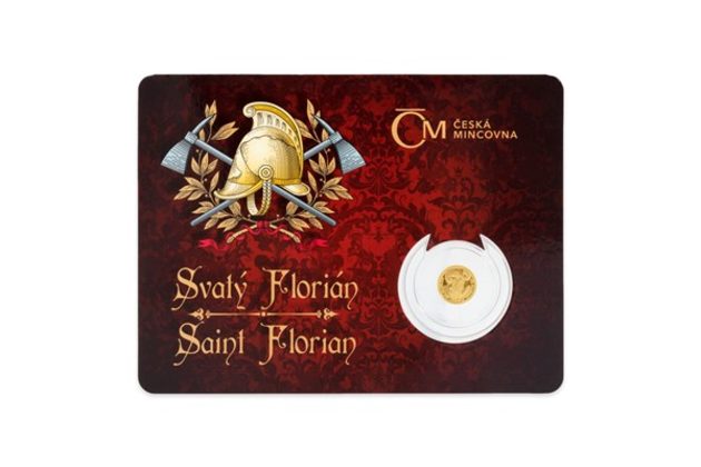 Zlatá mince Patroni - Svatý Florián provedení proof (ČM 2018)