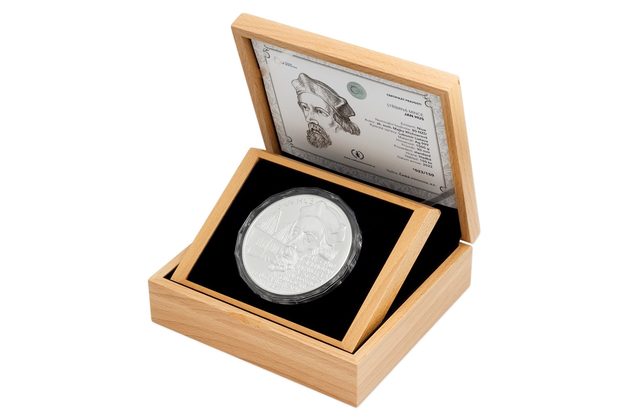 Stříbrná kilogramová mince Jan Hus standard (ČM 2022)