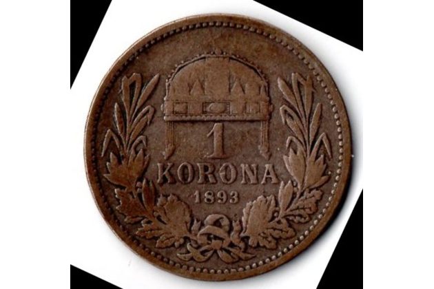 Mince Fr.J.I  1 Korona 1893 K.B. (wč.1000) 