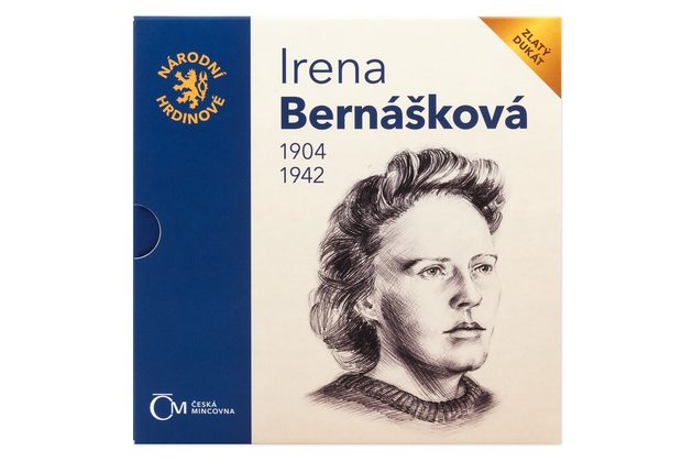 Dukát Národní hrdinové - Irena Bernášková  provedení proof (ČM 2021)     