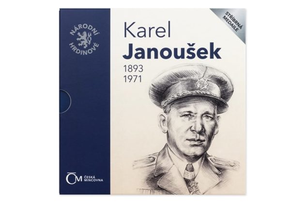 Stříbrná medaile Národní hrdinové - Karel Janoušek provedení proof (ČM 2018)