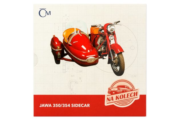 Stříbrná mince Na kolech - Motocykl JAWA 350/354 sidecar proof (ČM 2021)  
