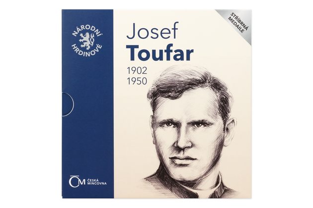 Stříbrná medaile Národní hrdinové - Josef Toufar provedení proof (ČM 2020)