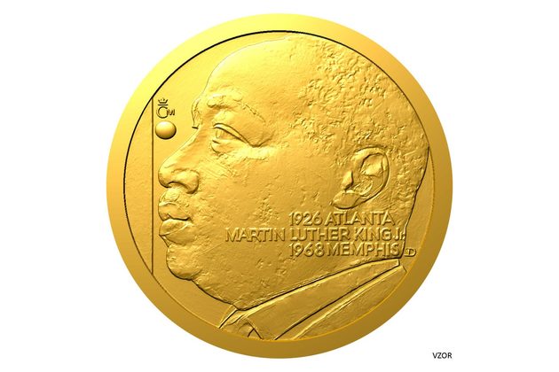 Zlatý dukát Kult osobnosti - Martin Luther King  proof (ČM 2022)